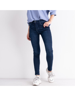 6021 New Jeans американка на флисе синяя стрейчевая (6 ед. размеры: 25.26.27.28.29.30)