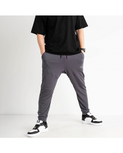 4217-2 ГРАФИТОВЫЕ YOLA спортивные штаны мужские из двунитки ( 4 ед.размеры: M.L.XL.2XL) YOLA