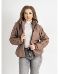 0066-173 КАПУЧИНО 5`th Avenue куртка-зефирка женская полубатальная из экокожи (3 ед. размеры : 48.50.52): артикул 1129799