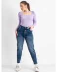 0659-8 MS Relucky  джинсы-слоучи женские полубатальные синие стрейчевые (6 ед. размеры:28.29.30.31.32.33): артикул 1126228