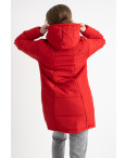 4010-5 красная куртка полубатальная женская на синтепоне ( 4 ед. размеры на бирке : 42.44.46.48) : артикул 1126288