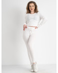3031-10 Nana белый спортивный костюм полубатальный женский трикотажный (4 ед. размеры M.L.XL.XXL): артикул 1127820