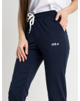 1466-2 СИНИЕ Yola спортивные штаны женские из двунитки (4 ед. размеры: S.M.L.XL): артикул 1132419