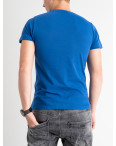 2309-5 СИНЯЯ футболка мужская котоновая (5 ед .размеры : S.M.L.XL.2XL): артикул 1129370