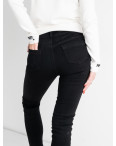 0573 New Jeans американка на флисе черная стрейчевая (6 ед. размеры: 25.26.27.28.29.30): артикул 1130139