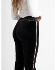 0995 ЧЕРНЫЕ Oemen штаны женские велюровые батальные на флисе (6 ед. размеры: XL/2. 2XL/2. 3XL/2): артикул 1130605