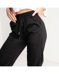0014-1 ЧЕРНЫЕ X&D спортивные брюки женские из двунитки ( 6 ед. размеры : S.M.L.XL.2XL.3XL): артикул 1128699
