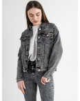 0903 New Jeans джинсовая куртка женская серая стрейчевая ( 6 ед.размеры: XS.S.M.L.XL.2XL): артикул 1132459