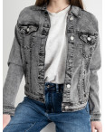 0901 New Jeans джинсовая куртка женская серая стрейчевая ( 6 ед.размеры: XS.S.M.L.XL.2XL): артикул 1132456