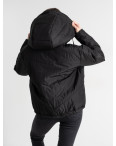 0048-1 ЧЁРНАЯ 5`th Avenue куртка женская на синтепоне с капюшоном (3 ед. размеры: 42.44.46): артикул 1139089
