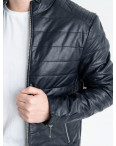 0803 FUDIAO ТЕМНО-СИНЯЯ куртка мужская из экокожи ( 5 ед.размеры: 48.50.52.54.56): артикул 1132720