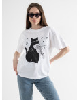 1657 МИКС 2-Х ЦВЕТОВ футболка женская с принтом (2 ед. размеры: универсал 42-46): артикул 1134783