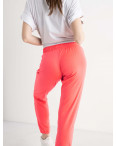 1105-27  ЯРКО-КОРАЛЛОВЫЕ спортивные брюки женские из двунитки (4 ед размеры: S.M.L.XL): артикул 1135377