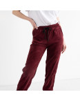 4520-4 YOLA БОРДОВЫЕ вельветовые спортивные брюки женские (4 ед.размеры: S.M.L.XL): артикул 1133152