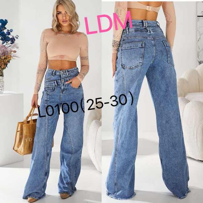 0100 # голубые женские джинсы (LDM, 6 ед. размеры норма: 25. 26. 27. 28. 29. 30) выдача на следующий день      LDM: артикул 1155201