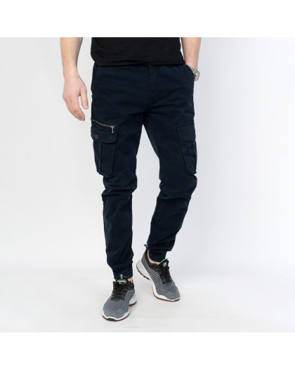 2073-3 TICLACE брюки карго мужские тёмно-синие стрейчевые (8 ед. размер: 28.29.30.31.32.33.34.36) Ticlace