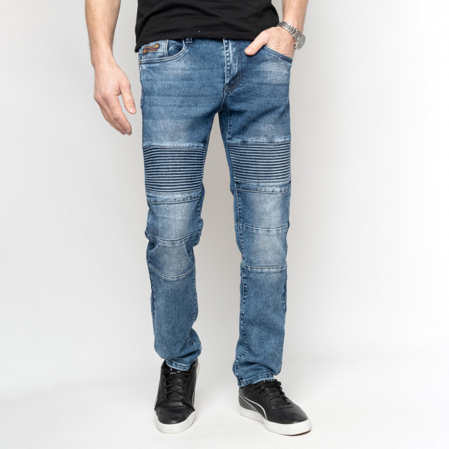8345 FANGSIDA  джинсы мужские синие стрейчевые (8 ед. размеры: 30.31.32.33.34.35.36.38) Fangsida: артикул 1137492