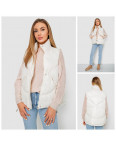 0915-10* белая женская жилетка (синтепон, 5 ед. размеры норма: M. L. XL. 2XL, могут повторяться) выдача на следующий день                                            : артикул 1152738