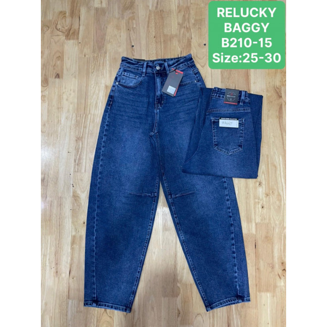 0210-15 # синие женские джинсы (RELUCKY, стрейчевые, 6 ед. размеры норма: 25. 26. 27. 28. 29. 30) выдача на следующий день Relucky: артикул 1155346