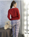 2103-3 КРАСНАЯ MTN батальная пижама женская (5 ед. размеры: L.XL.2XL.3XL.4XL): артикул 1131079