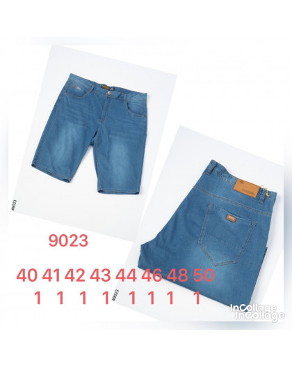9023 # синие мужские джинсовые шорты (стрейч, 8 ед. размеры батал: 40. 41. 42. 43. 44. 46. 48. 50) выдача на следующий день Шорты