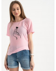 2023-33 футболка розовая женская с принтом (5 ед. размеры: 42.44.46.48.50): артикул 1122392