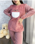 1011-49 МИКС ДВУХ ЦВЕТОВ пижама женская махровая (3 ед. размеры: М.L.XL): артикул 1130913