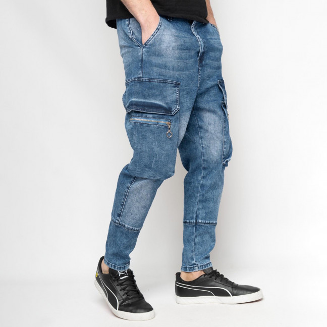 8319-7 синие мужские джинсы (FANGSIDA, стрейчевые, 7 ед. размеры молодежка: 28. 29. 30. 31. 32. 32. 33) Fangsida: артикул 1145718