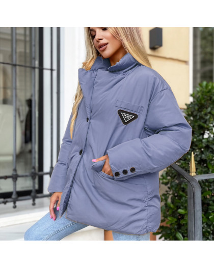 8020-2 TREND СИНЯЯ куртка женская на синтепоне (2 ед. размеры: M.L) Trend