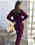1132-24 БОРДОВАЯ пижама женская махровая (3 ед. размеры: М.L.XL): артикул 1130843