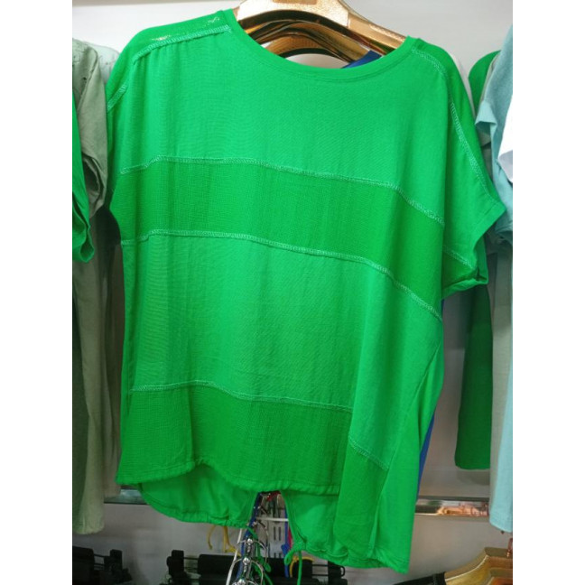 35659-7* зеленая женская футболка (лён, 4 ед. размеры батал: 3XL. 4XL. 5XL. 6XL) выдача на следующий день Футболка: артикул 1145218