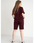 2215-4 бордовый женский спортивный костюм (YOLA, двунитка, 4 ед., батальные размеры: 50.52.54.56): артикул 1122659