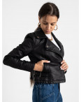 2012 куртка черная женская из кожзама (5 ед. размеры: S.M.L.XL.XXL) : артикул 1123231