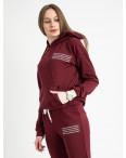15225-2 Mishely бордовый женский спортивный костюм из двунитки (4 ед. размеры: S.M.L.XL): артикул 1119953