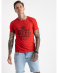 2613-3 красная футболка мужская с принтом (4 ед. размеры: M.L.XL.2XL): артикул 1121000