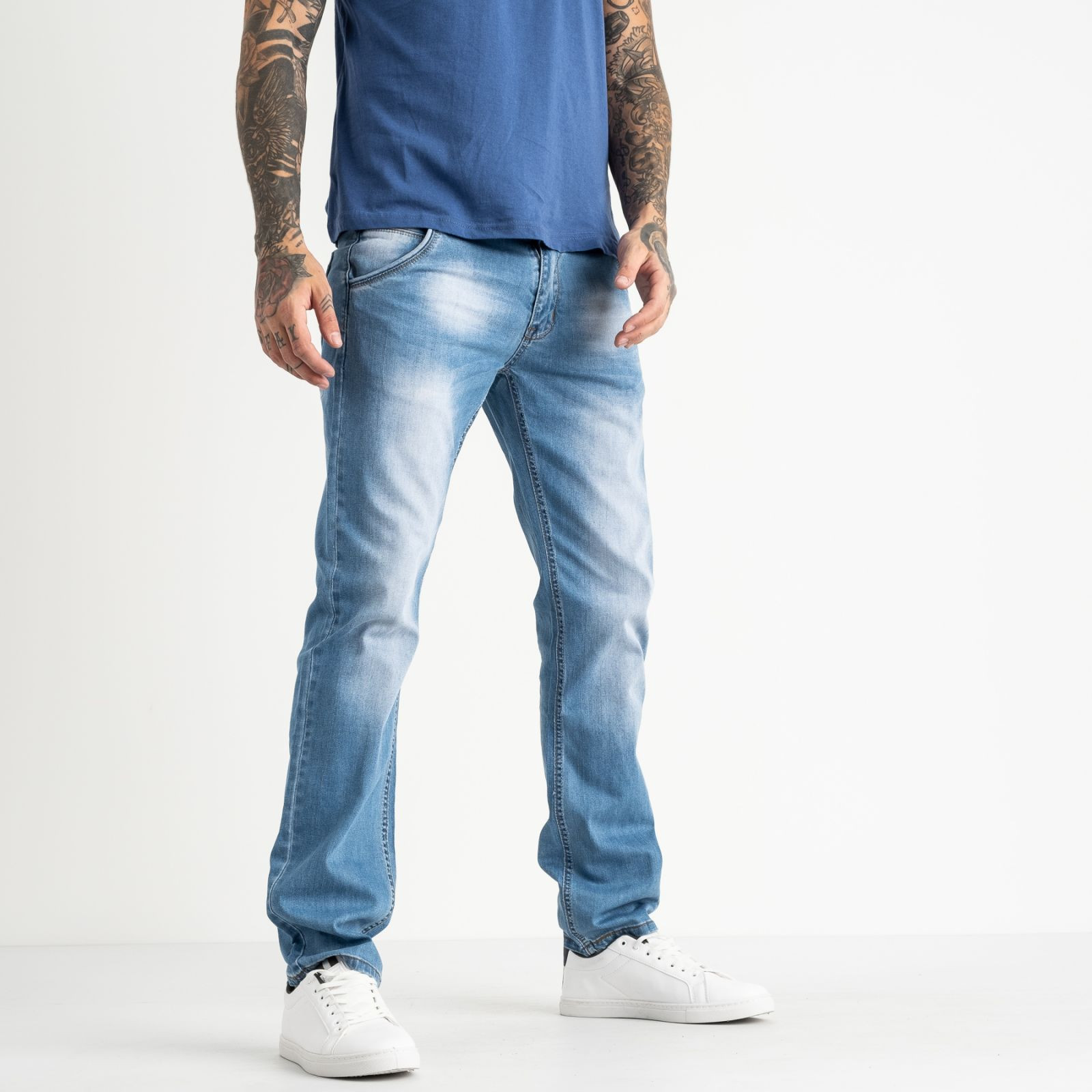 0002-28 LT Likgass джинсы мужские голубые котоновые (7 ед. размеры: 29.30.31.32.33.34.36)