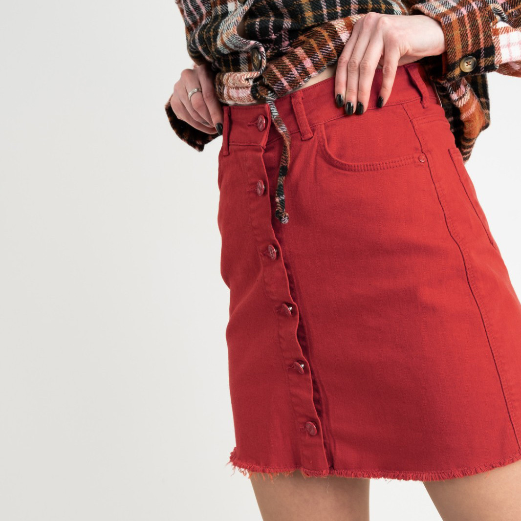 0402 Arox юбка джинсовая красная котоновая (4 ед. размеры: 34.36.38.40)