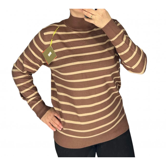 24002-9* коричневый женский свитер (5 ед. один универсальный размер: 46-50) выдача на следующий день LeVisha: артикул 1143566