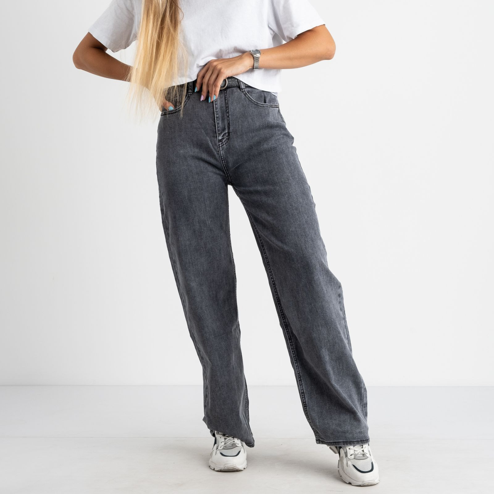 3090 KT.Moss джинсы-клеш серые стрейчевые (6 ед. размеры: 25.26.27.28.29.30)
