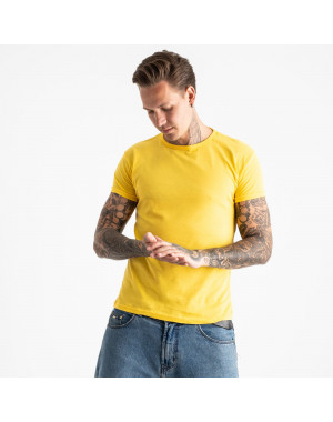 2600-6 желтая футболка мужская (4 ед. размеры: M.L.XL.2XL)