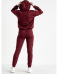 15225-2 Mishely бордовый женский спортивный костюм из двунитки (4 ед. размеры: S.M.L.XL): артикул 1119953