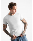 2600-10 белая футболка мужская однотонная (4 ед. размеры: M.L.XL.2XL): артикул 1120875