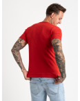 2627-3 красная футболка мужская с принтом (4 ед. размеры: M.L.XL.2XL): артикул 1121095