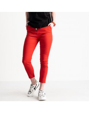 0208-7 Yimeite красные брюки женские стрейчевые (6 ед. размеры: 25.26.27.28.29.30)