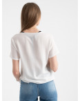 2022-15 футболка белая женская с принтом (5 ед. размеры: 42.44.46.48.50): артикул 1122394