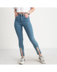 0808 Plus Denim джинсы голубые с разрезом стрейчевые (8ед. размеры: 34.36/2.38/2.40/2.42): артикул 1122766