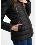 0906-11 черная куртка женская на синтепоне (3 ед. размеры: L.XL.2XL): артикул 1123513