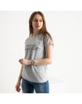 7016-6 СЕРАЯ Heyc футболка женская с принтом (3 ед. размеры: S.M.L): артикул 1119204