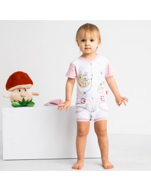 17062 Emotion Kids розовый комплект (комбинезон+шапочка) на девочку 1-9 мес. (2 ед. размеры: 68.74)