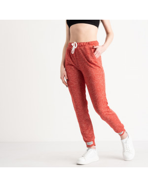 1420-4 красные спортивные штаны женские из двунитки (4 ед. размеры: S.M.L.XL)